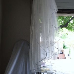 ***ON HOLD FOR MISRAELSON***  Ivory Wedding Veil
