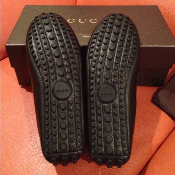 2013 Gucci Damo Bamboo Black Loafer 37.5 - Picture 3 of 4