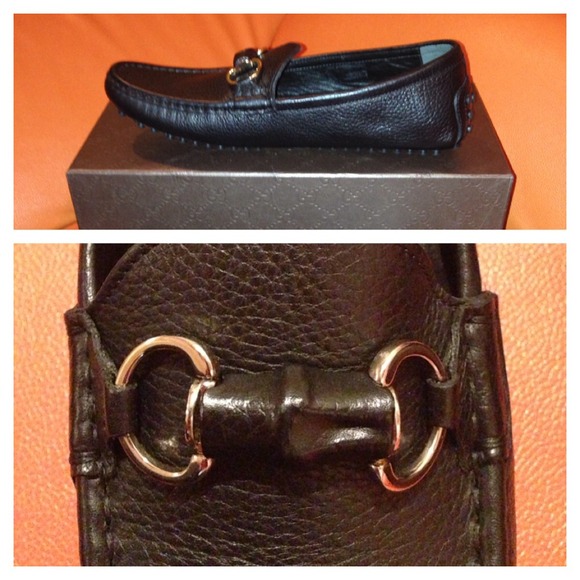 2013 Gucci Damo Bamboo Black Loafer 37.5 - Picture 4 of 4