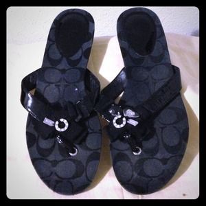 Authentic Coach flip flops
