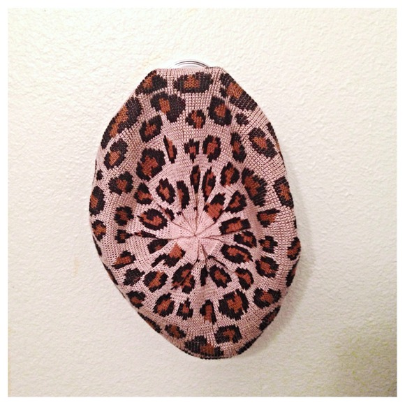 Animal-Print Slouchy Beanie