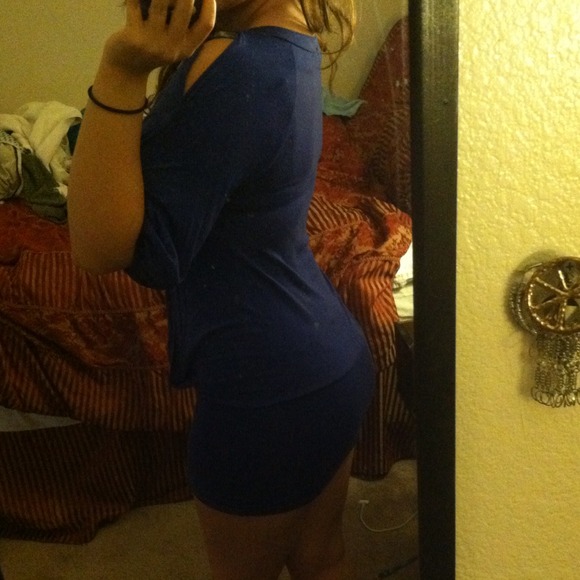Royal blue dress, forever 21. - Picture 3 of 3