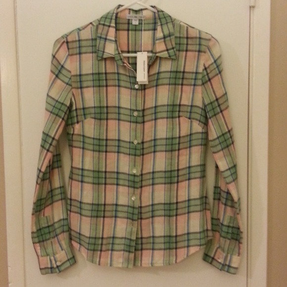 James Perse Tops - FLASH SALE! James Perse Soft Flannel Shirt