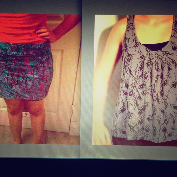 Shirt and retro skirt bundle