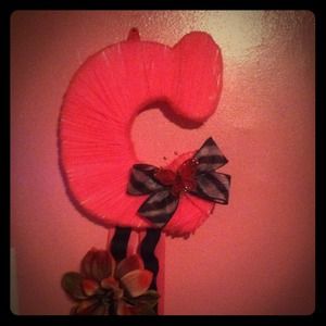 Letter hair bow holder 🎀