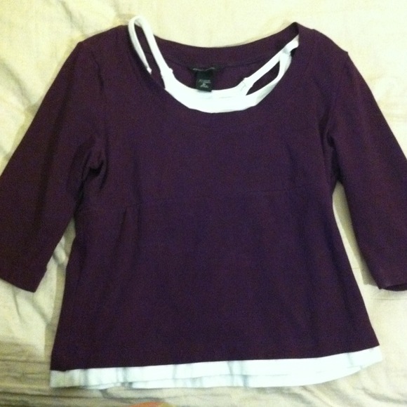 Eggplant colored workout shirt