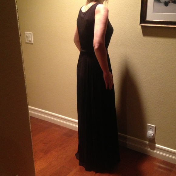 Long Maxi Tank Dress with Waist Tie - Picture 2 of 4