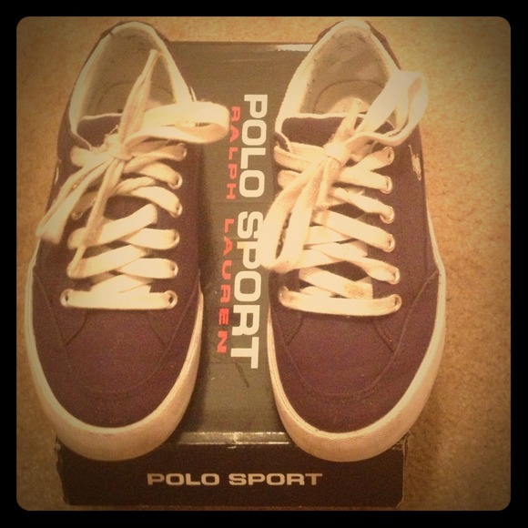 ❌SOLD IN BUNDLE❌Ralph Lauren Polo Navy Sneakers