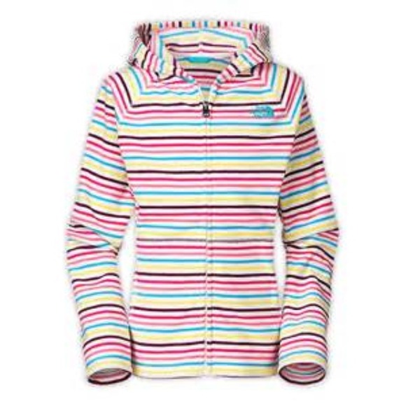 ****SOLD***The North face Full Zip Striped Glacier
