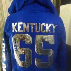 Victoria's Secret soft Fur Zip Up Hoodie