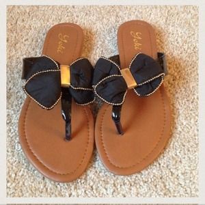 Black Bow sandals