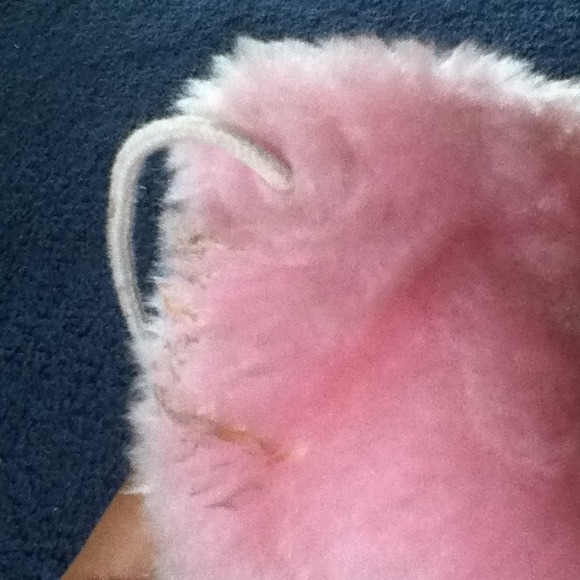 Pink Faux Fur/Suede Stiletto Boots - Picture 2 of 4