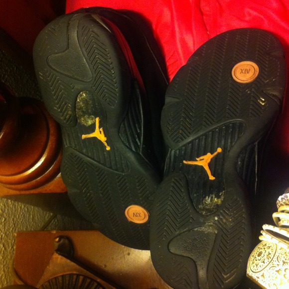 Light pink and black Jordan's