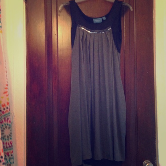Grey and black dress
