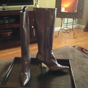Nine West brown high boots
