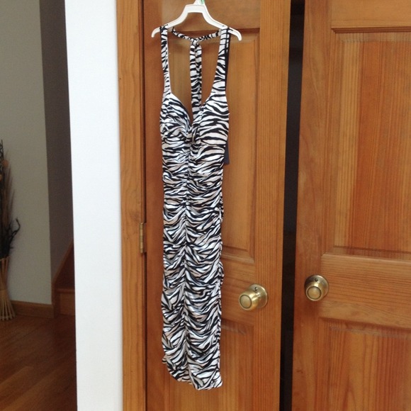 Sexy zebra print dress