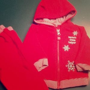 Carter's Christmas baby sweatsuit