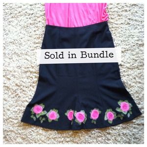 Sold in Bundle Black tulip style skirt