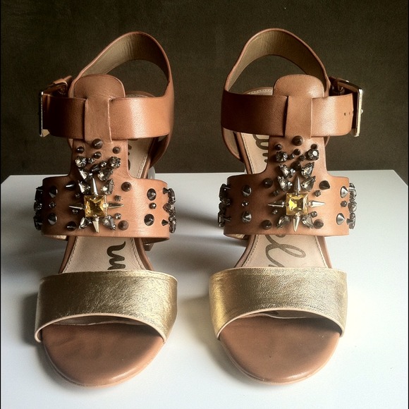 *SOLD* Sam Edelman Embellished sandals, size 7 - Picture 2 of 4