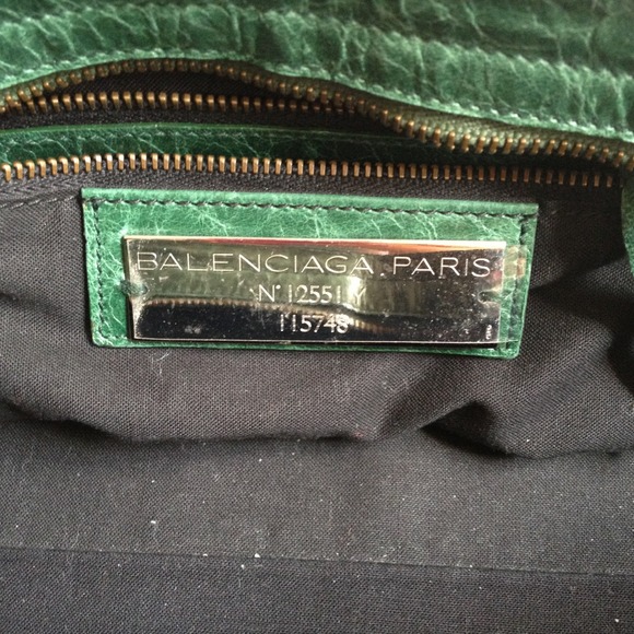 🚫SOLD🚫💯 Auth. Balenciaga Green Chevre City Bag - Picture 3 of 4