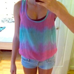 💥Cute ombré high low shirt💥
