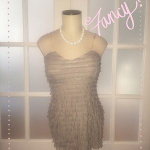 🎉30% off bundles🎉Gray dressy shirt clear straps