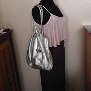 Micheal Kors silver handbag