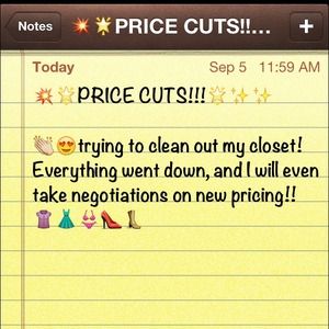 Price cuts!!!
