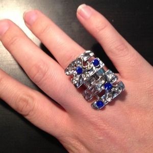 Blue stones ring