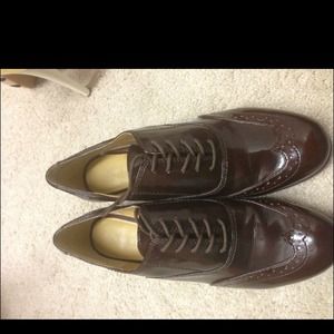 Lightly used Brown Nine West loafers