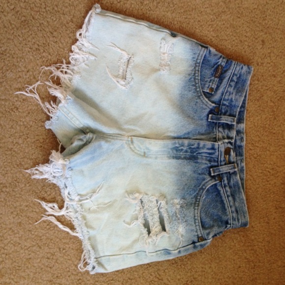 Vtg Riders high waisted ombré shorts