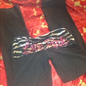 Victoria's Secret blinged yoga pants