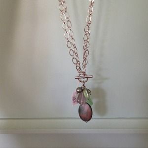 Toggle clasp necklace