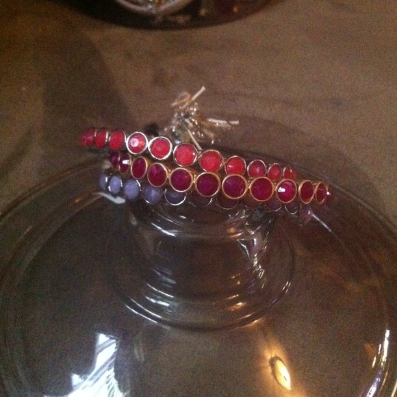 Cast Rhinestone Stretch Bracelet Set