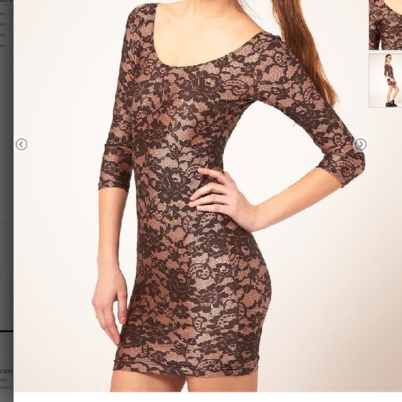 American Apparel Lace Print Dress