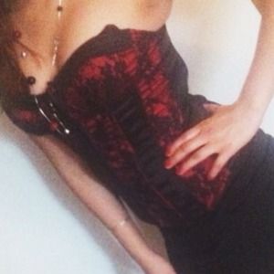 Red with Black corsett