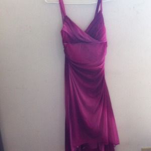Sparkly pink knee length dress