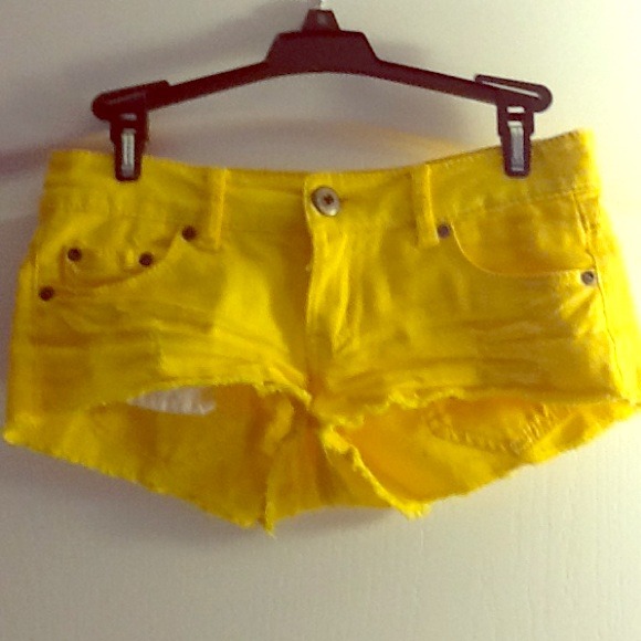 Yellow shorts
