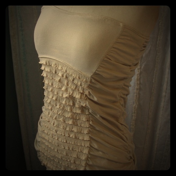 Beige tube top