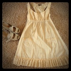 Vintage lace dress with racer back