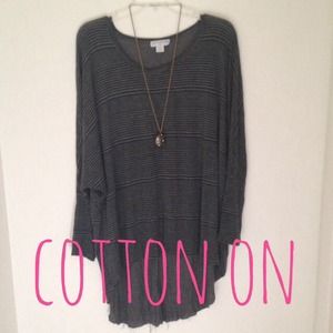 Grey striped tunic