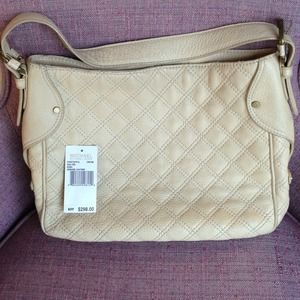 Reduced!!  Michael Kors quilted cream leather hobo