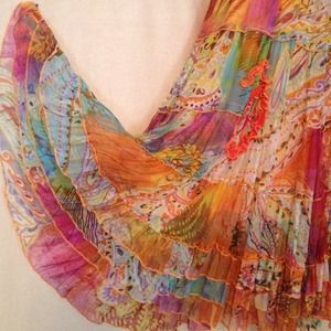 MARKED DOWN - Smashing tropical maxi skirt