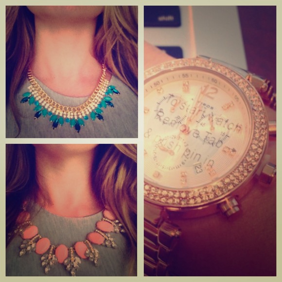 🔴SOLD🔴Rose Stainless Watch & Necklace Bundle