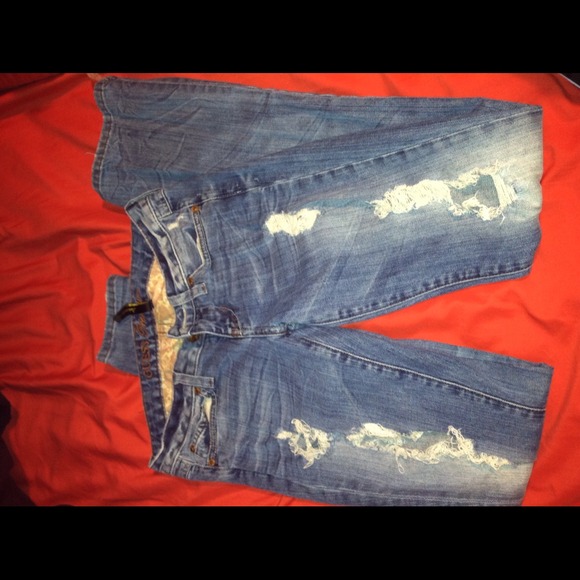 Traded destroyed jeans
