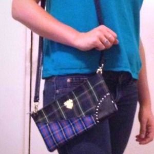 MAC Cosmetics Tartan Crossbody Purse