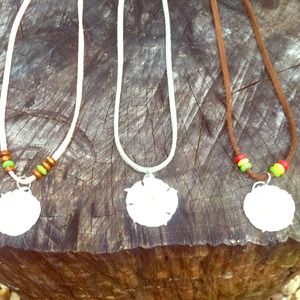 Real starfish and sand dollar necklaces surfer