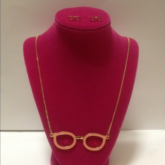 "Glasses" Necklace & Earrings