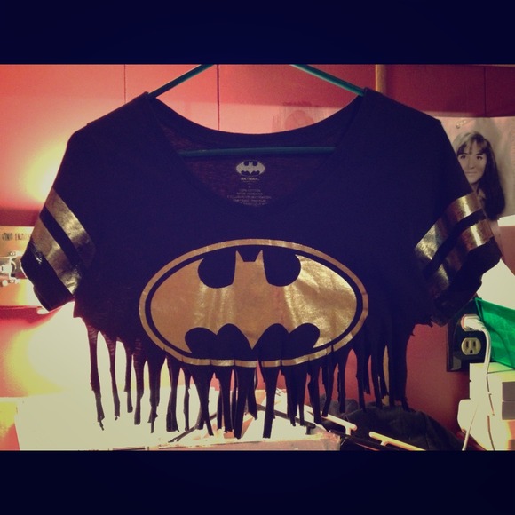Batman *hand-made* Fringe Top - Picture 1 of 2