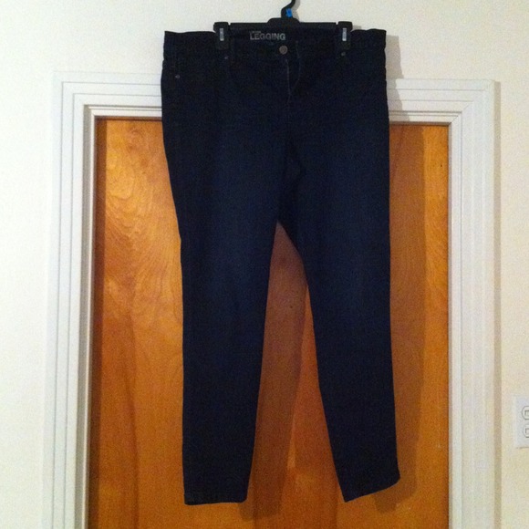 Low Rise Dark Denim Jeggings